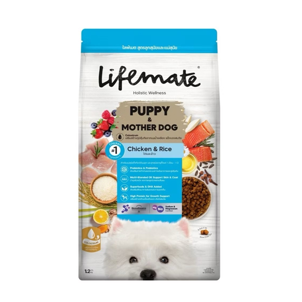 Life Mate D12 ลูกสุนัขและแม่สุนัข 1.2 Kg