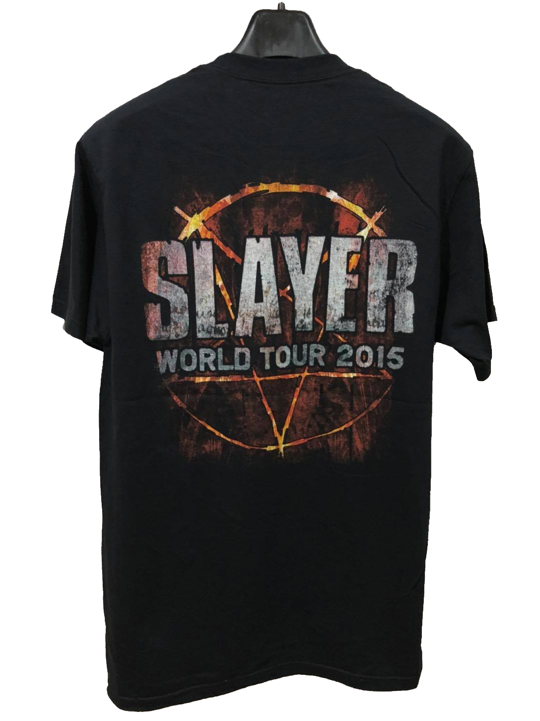 เสื้อวง Slayer World Tour ปี 2015 Size M เสื้อทัวร์หน้างาน สินค้าลิขสิทธิ์แท้ 100%