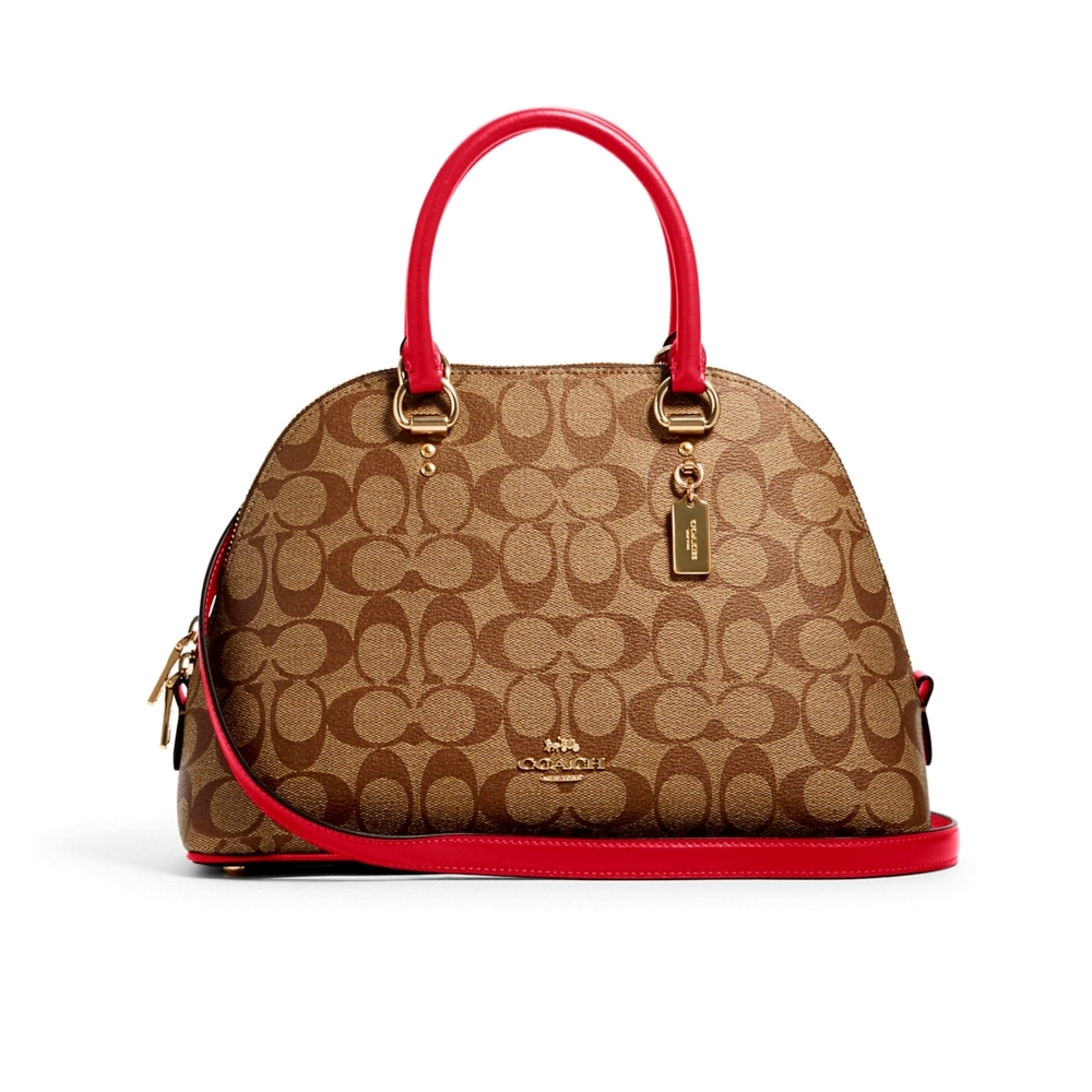 COACH 2558 KATY SATCHEL IN SIGNATURE CANVAS (IMQOU) [2558IMQOU]