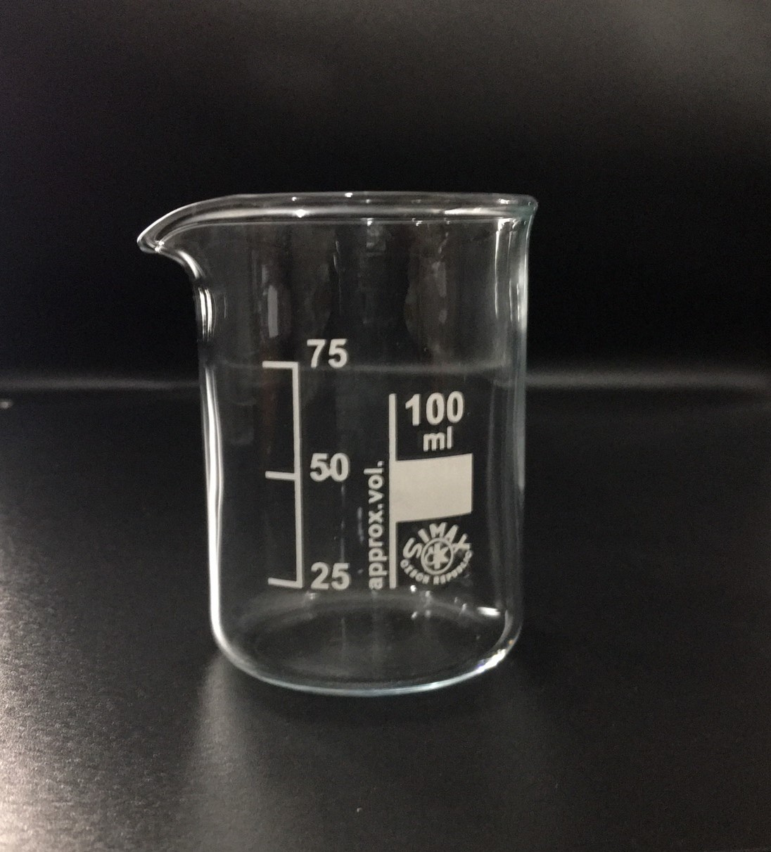 บีกเกอร์แก้วทนร้อน 100 ml Beakers low-form "SIMAX"