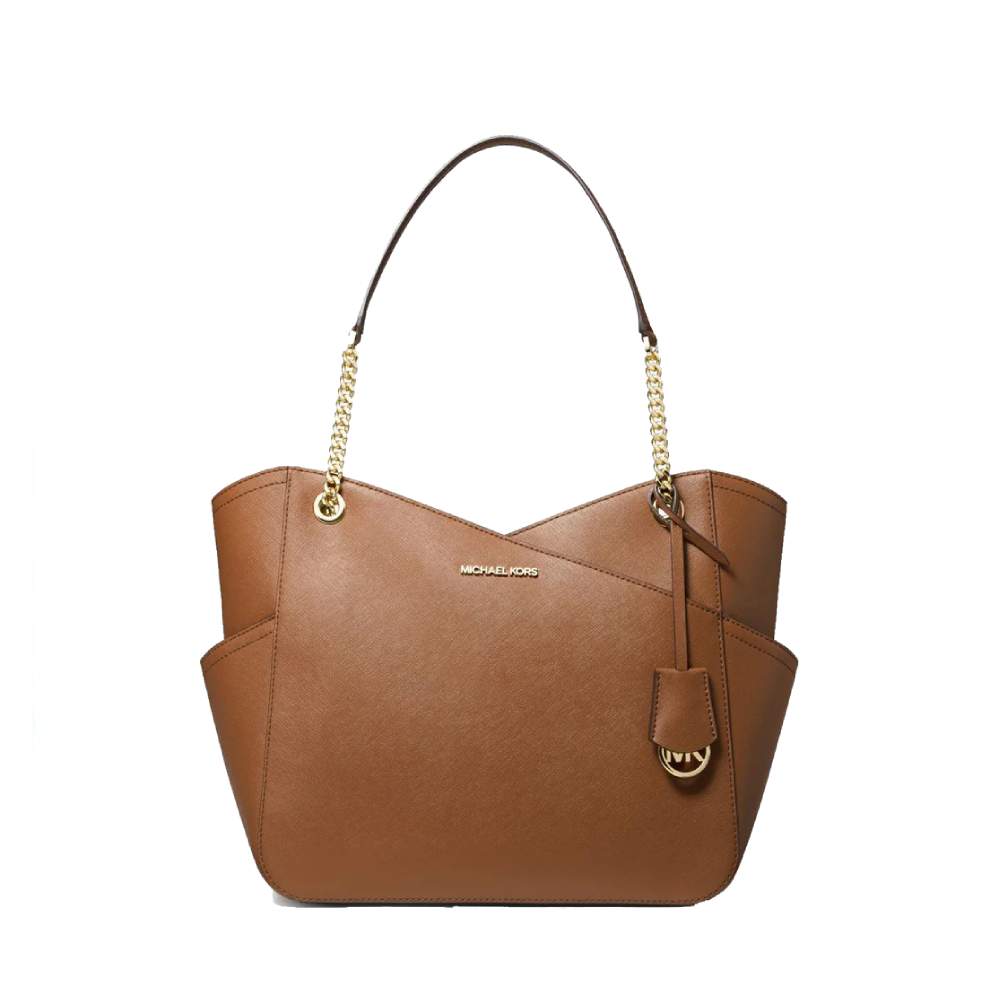 กระเป๋าสะพายไหล่ Michael Kors 35F1GTVT3L JET SET TRAVELCHAIN SHOULDER TOTE BAG (LUGGAGE) [35F1GTVT3LLUGGAGE-MA]