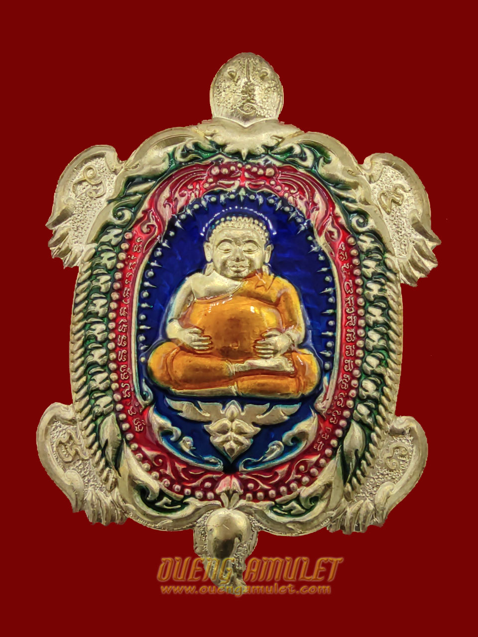 เหรียญพญาเต่าคูณทอง ปี 62 หลวงพ่อทอง สุทธสีโล เนื้อทองฝาบาตรลงยา