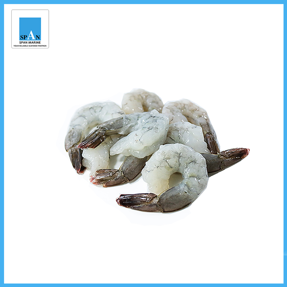 กุ้งขาวปอกเปลือกผ่าหลัง มีหาง PDTO