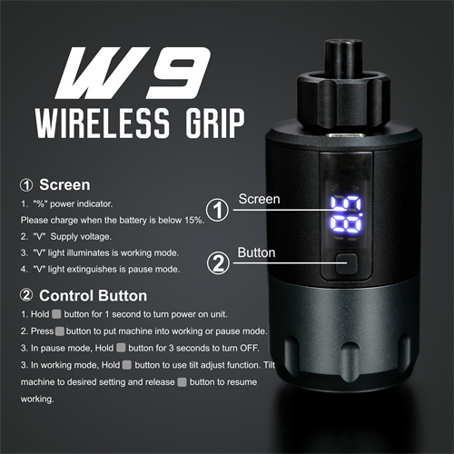 หม้อแปลงกระบอกจับเข็มฮอกไร้สาย AVA W9 Grip หม้อแปลงกระบอกจับเข็มฮอกไร้สาย AVA W9 Grip Wireless Power Supply หม้อแปลงกระบอกจับไร้สาย
