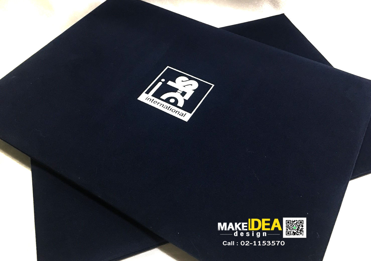 ปกผ้าไหมพร้อมใบประกาศ ขนาด A4 แนวนอน