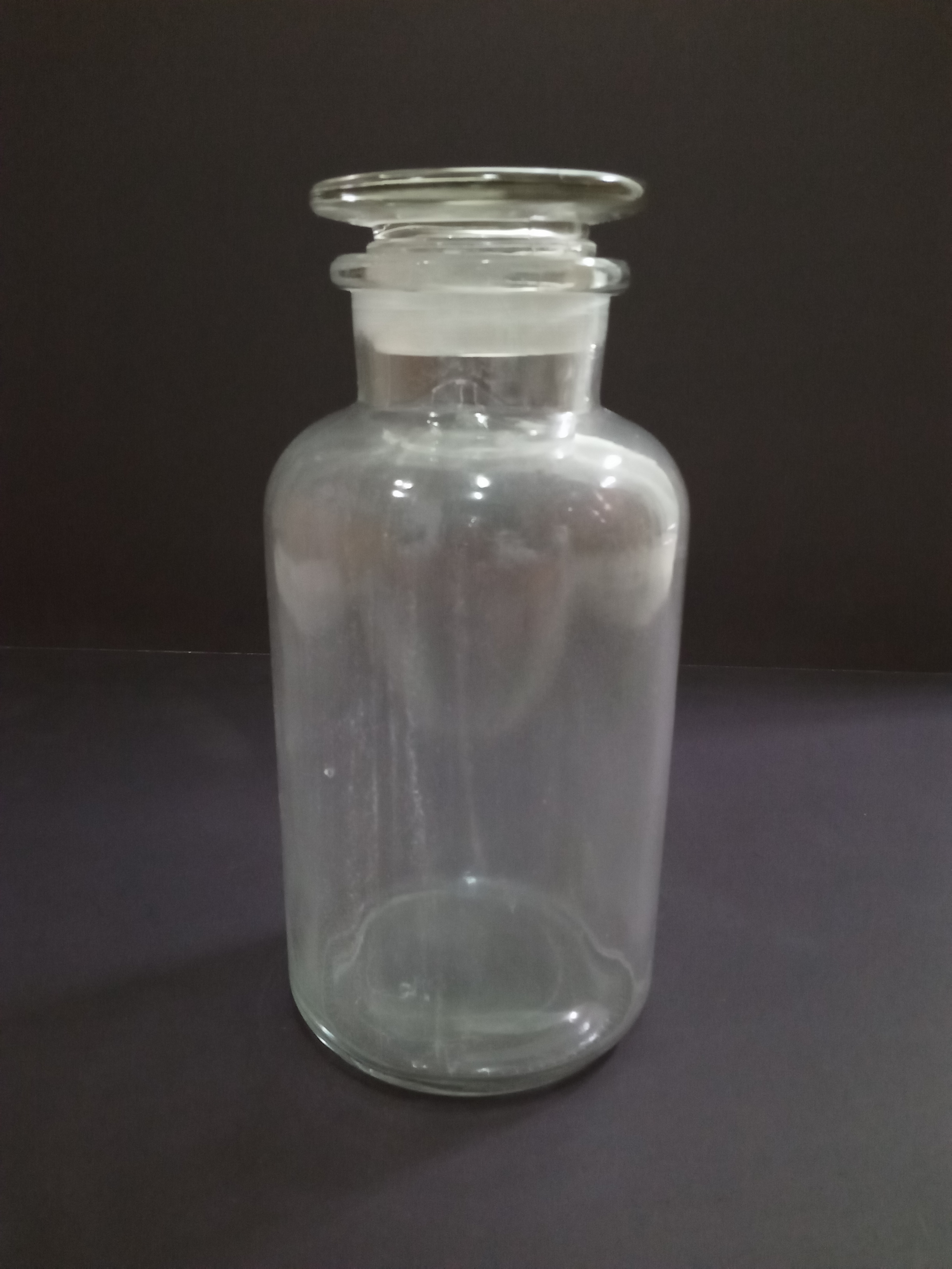 ขวดใส่สารสีใส ปากกว้าง จุกแก้ว 1000 ml Reagent bottle clear