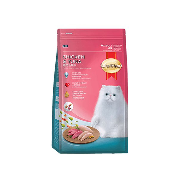 Smart heart อาหารเม็ด (รสไก่/ปลาทูน่า) 480 g.