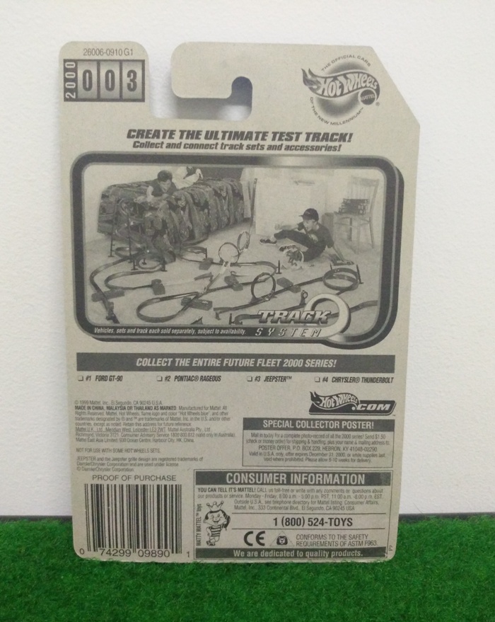 Hot Wheels Jeepster; Future Fleet 2000 Series #3 of 4