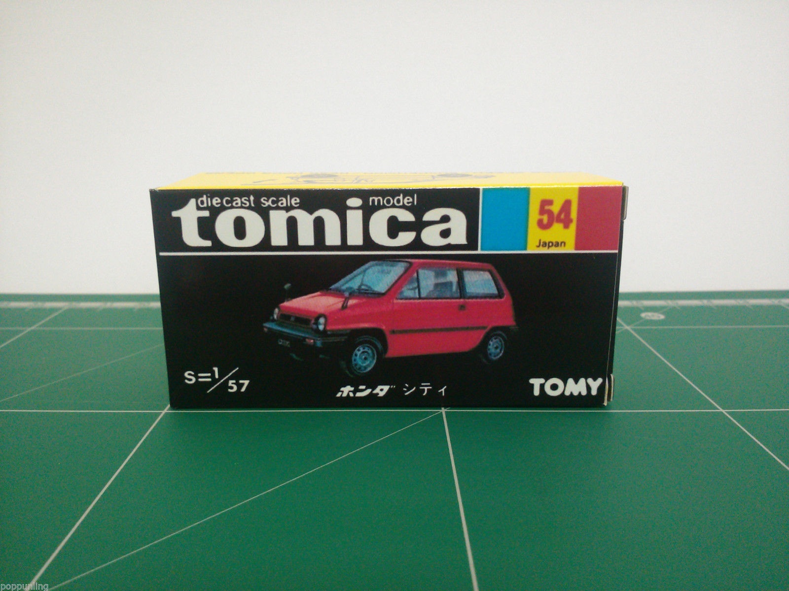 กล่องพิมพ์ Reproduction Box สำหรับ Tomica Black Box No.54 Honda City (กล่องเปล่า, ไม่มีรถ)