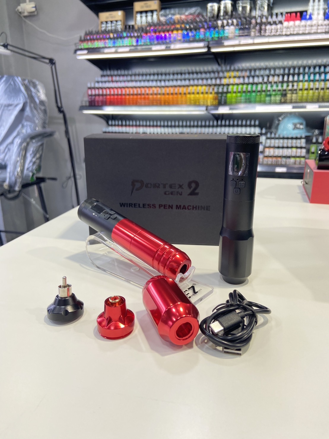 EZ เครื่องสักปากกาไร้สาย EZ Portex Gen2 VERSATILE Wireless Battery Tattoo Pen Machine