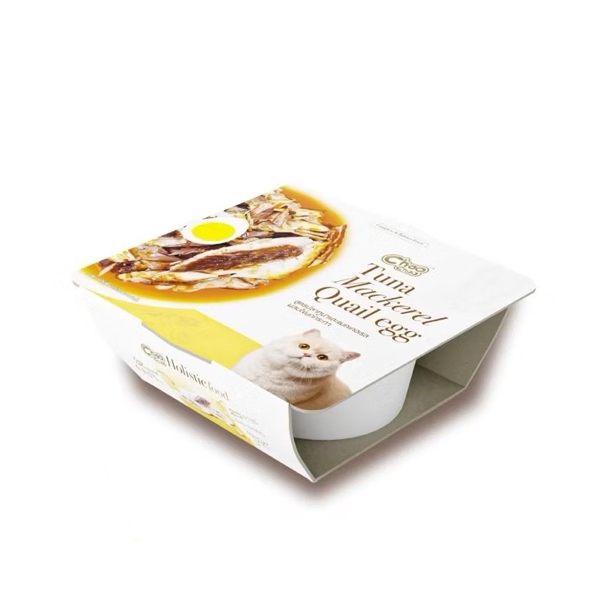 Choo Choo สูตรปลาทูน่าและแมคเคอเรลผสมไข่นกกระทา 90 กรัม