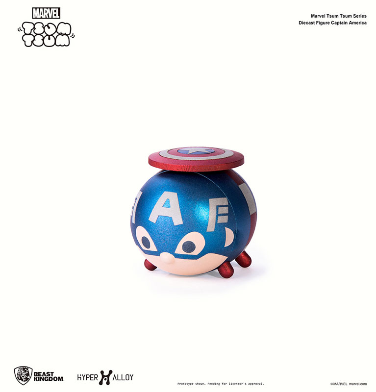 Marvel Comics - Tsum Tsum Metal Figure Captain America [ของแท้]