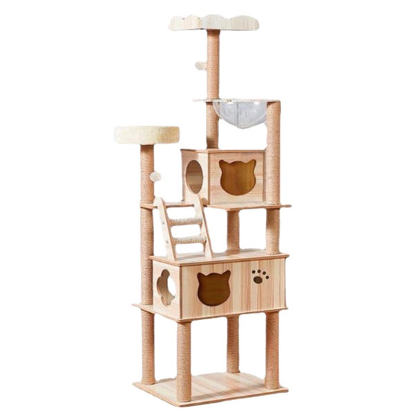 BT Ktee M030 คอนโดแมวลายไม้ 50x60x180 ซม.