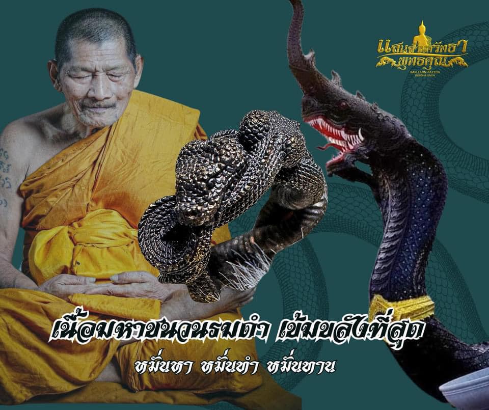 บ่วงนาคบาศ งูกินหาง นาคดำกาฬสินธุ์ หลวงปู่ศิลา (พร้อมส่ง)