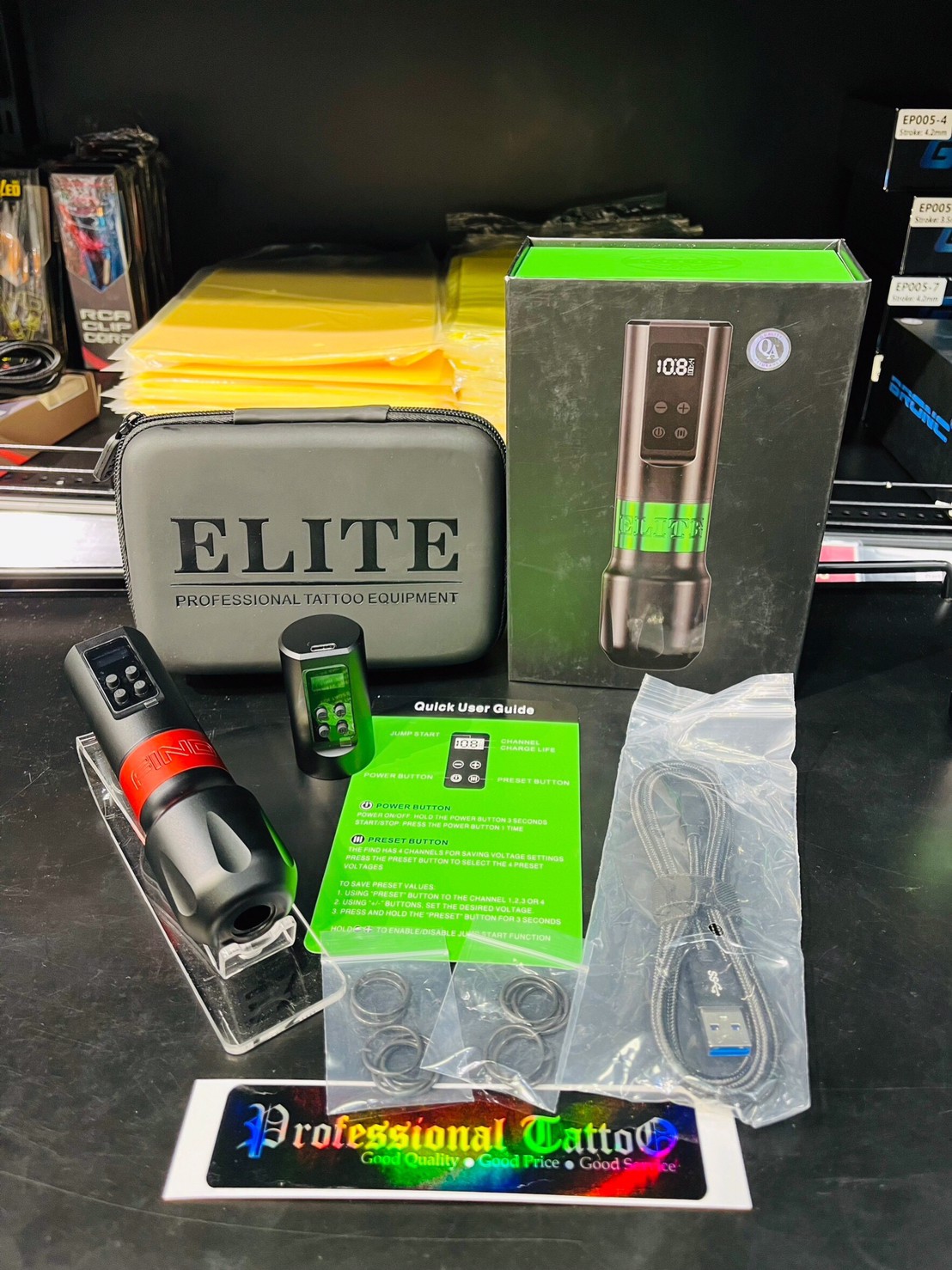 เครื่องปากกาไร้สายELITE FIND Wireless Tattoo Pen Machine เครื่องปากกาไร้สายELITE FIND Wireless Tattoo Pen Machine