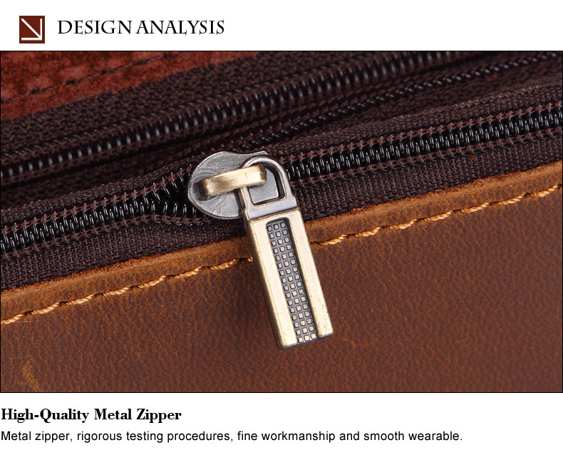 For You Leather LB42 กระเป๋าคาดเอว กระเป๋าคาดเข็มขัด ใส่มือถือ หนังแท้ ช่องเยอะ (น้ำตาล) LB42