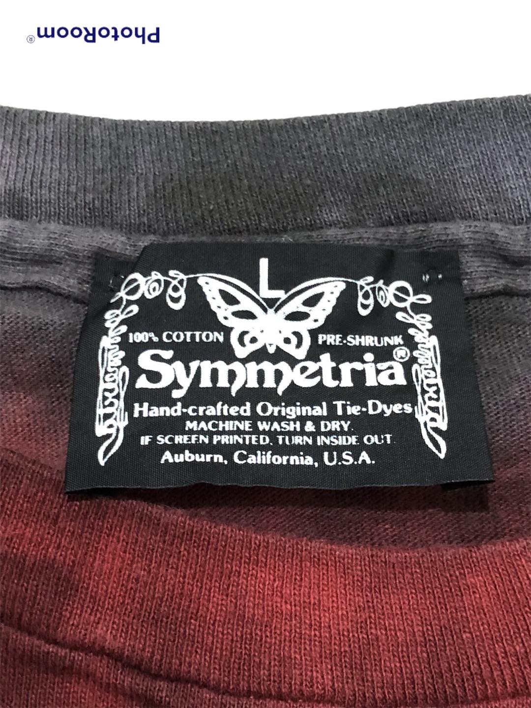 เสื้อวง Iron Maiden Somewhere Back In Time มัดย้อม ปี 1987 ป้ายผีเสื้อ Symmetria หายาก Size Lสินค้าลิขสิทธิ์แท้ 100%