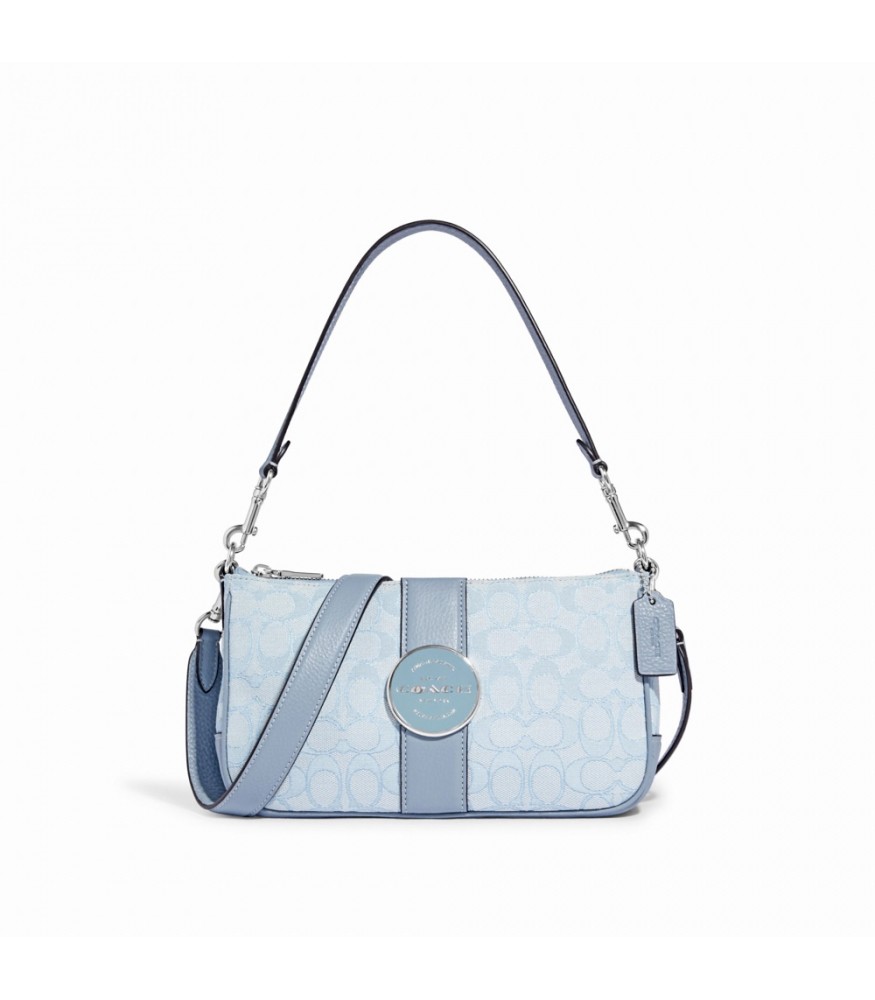 กระเป๋าสะพายข้าง COACH C8306 LONNIE BAGUETTE IN SIGNATURE JACQUARD (SVS9X)[C8306SVS9X]