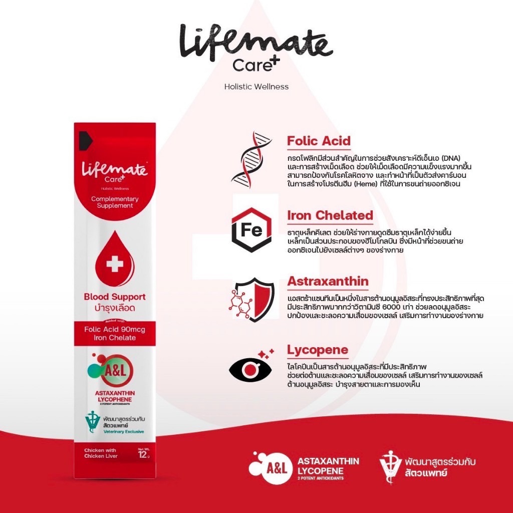 Life Mate Care+ Blood Support บำรุงเลือด 12 กรัม