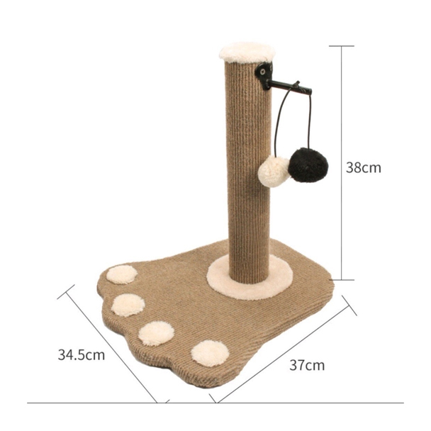 OLSP MM Cat เสาลับเล็บรูปเท้า แบบ 2 (คละสี)