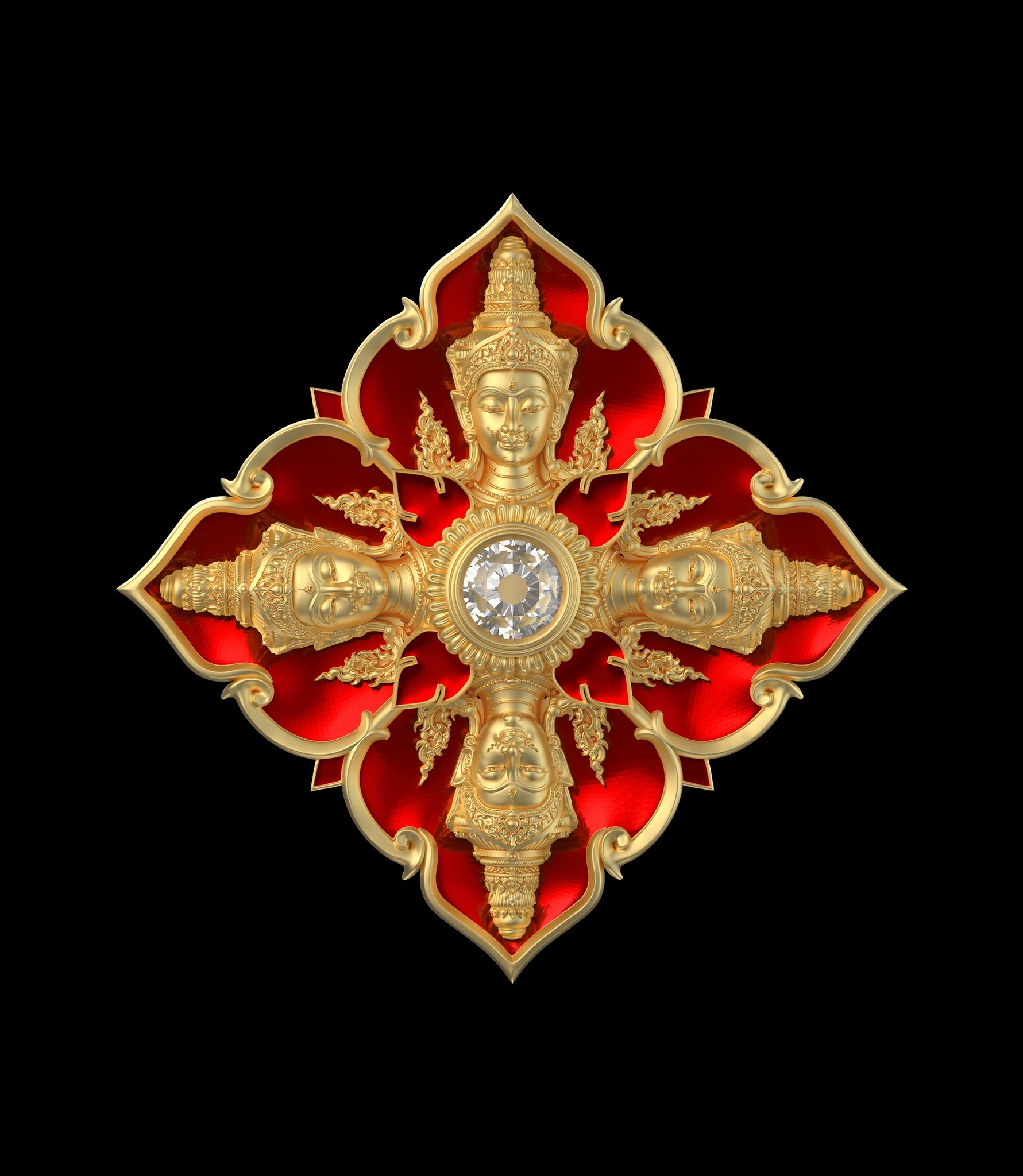 ฺBooking พระพรหมสี่หน้า รุ่น พรพรหมบันดาล pim yai 2.1 cm. pim lek 1.6 cm. outtemple November 2025