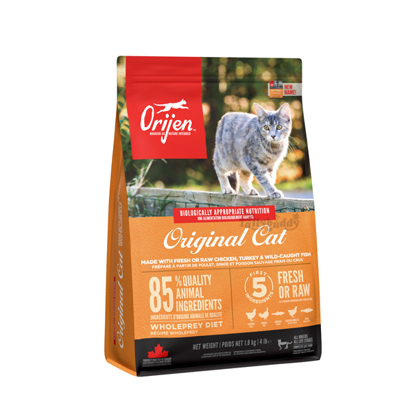 Orijen แบบเม็ด (Orijen Cat & Kitten สูตรแมวโตและลูกแมว) 340 g.