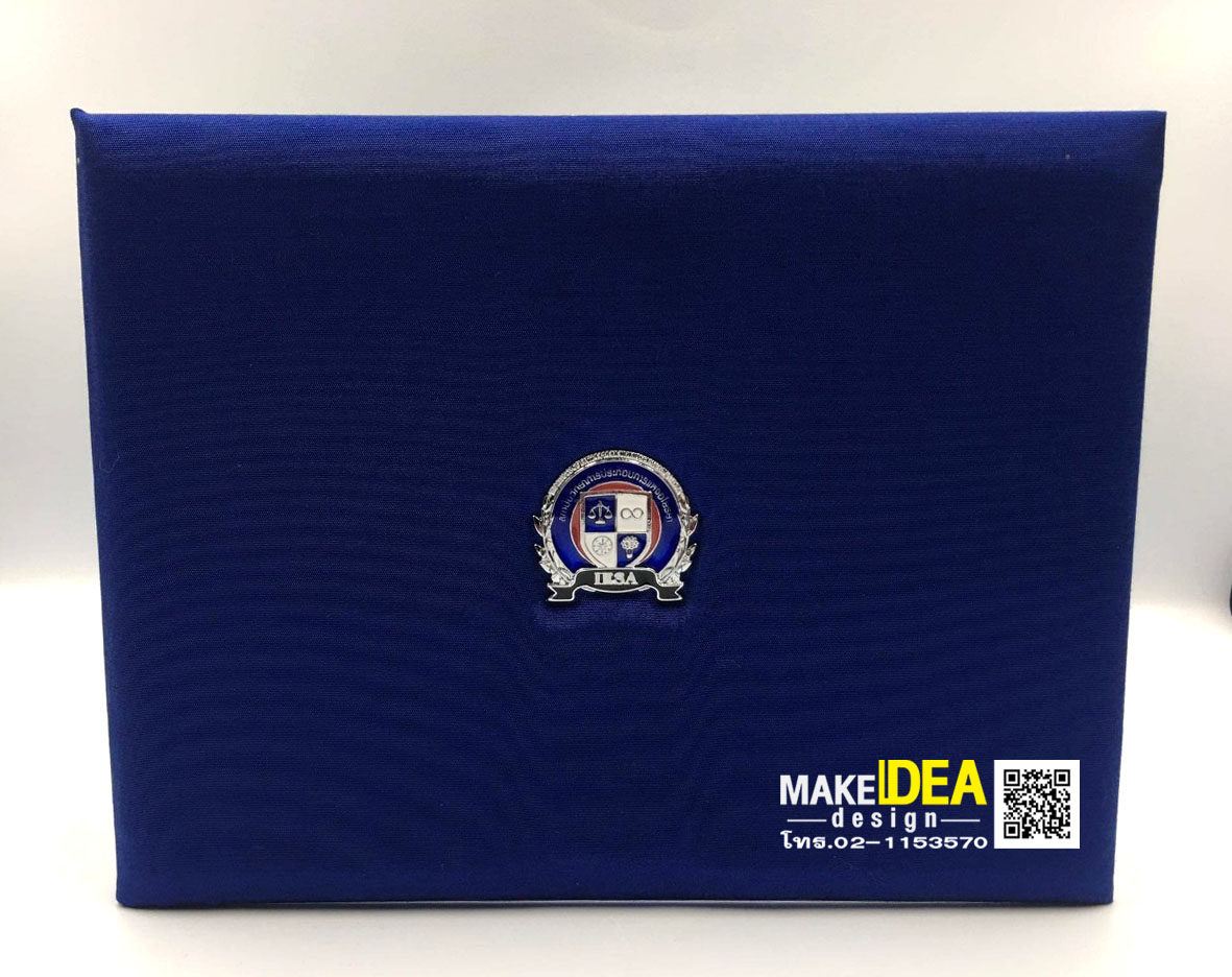 ปกผ้าไหมใส่ใบประกาศ ขนาด 19.5 x 24.5 cm