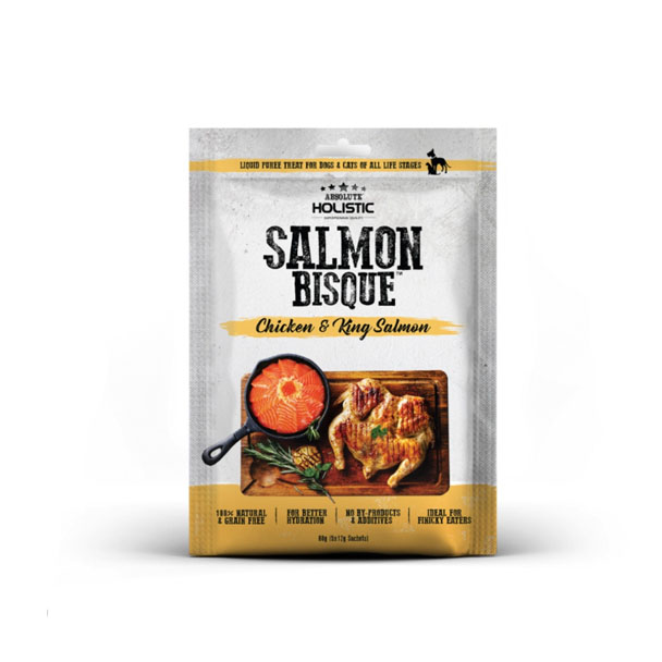 PCC Caviva Bisque AH-4068 แมวเลีย ไก่และแซลมอน 60g เหลือง