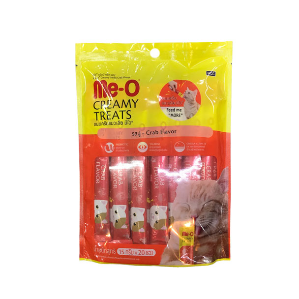Me-O ครีมมี่ทรีต รสปู 15 g 20 ชิ้น