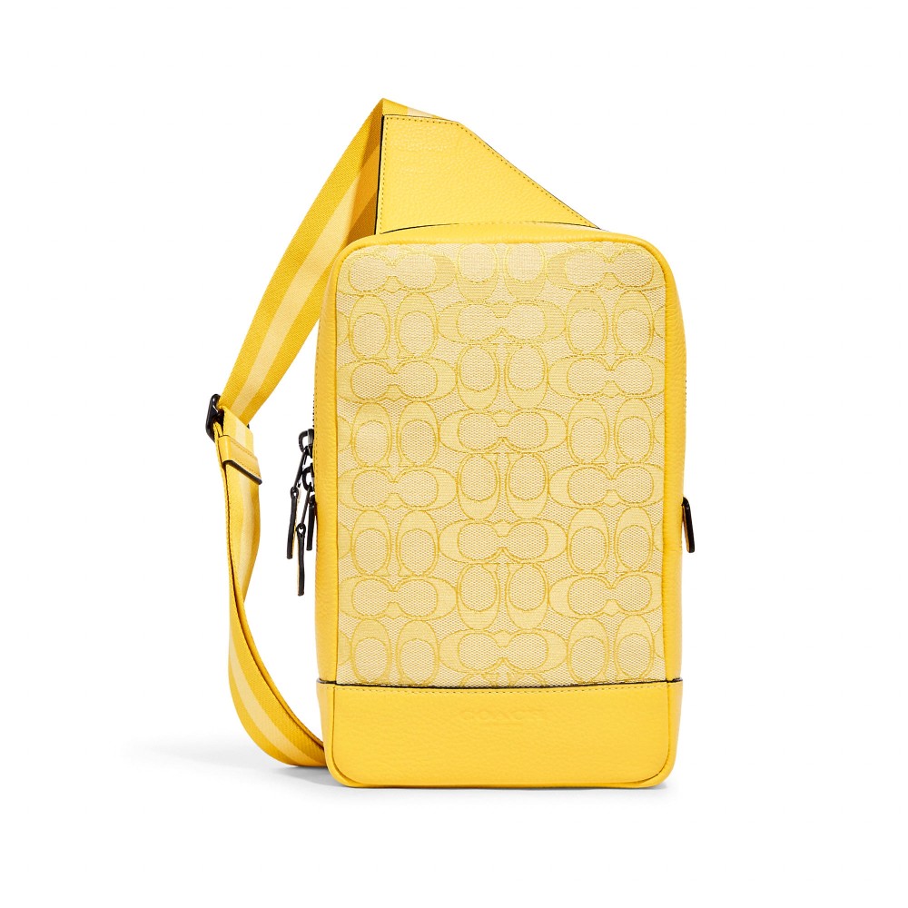 กระเป๋าคาดอก COACH C9609 TURNER PACK IN SIGNATURE JACQUARD (QBS9V)