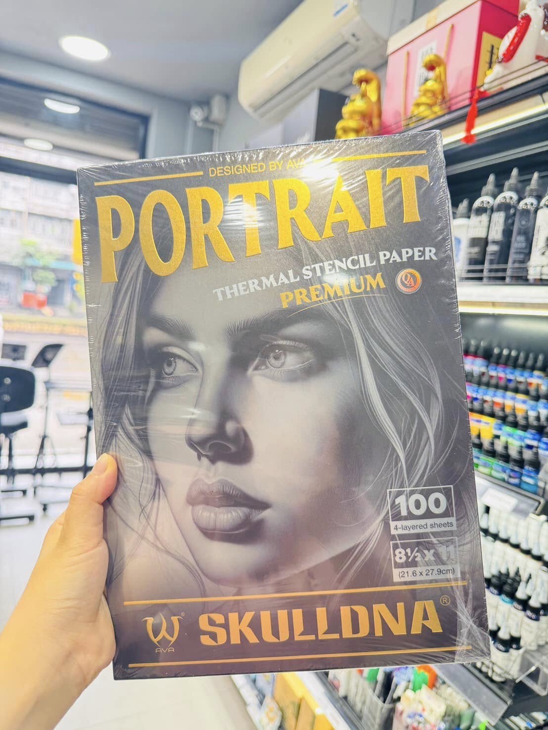 กระดาษลอกลายแบบฟิล์ม SKULLDNA PORTRAIT กระดาษลอกลายแบบฟิล์ม SKULLDNA PORTRAIT