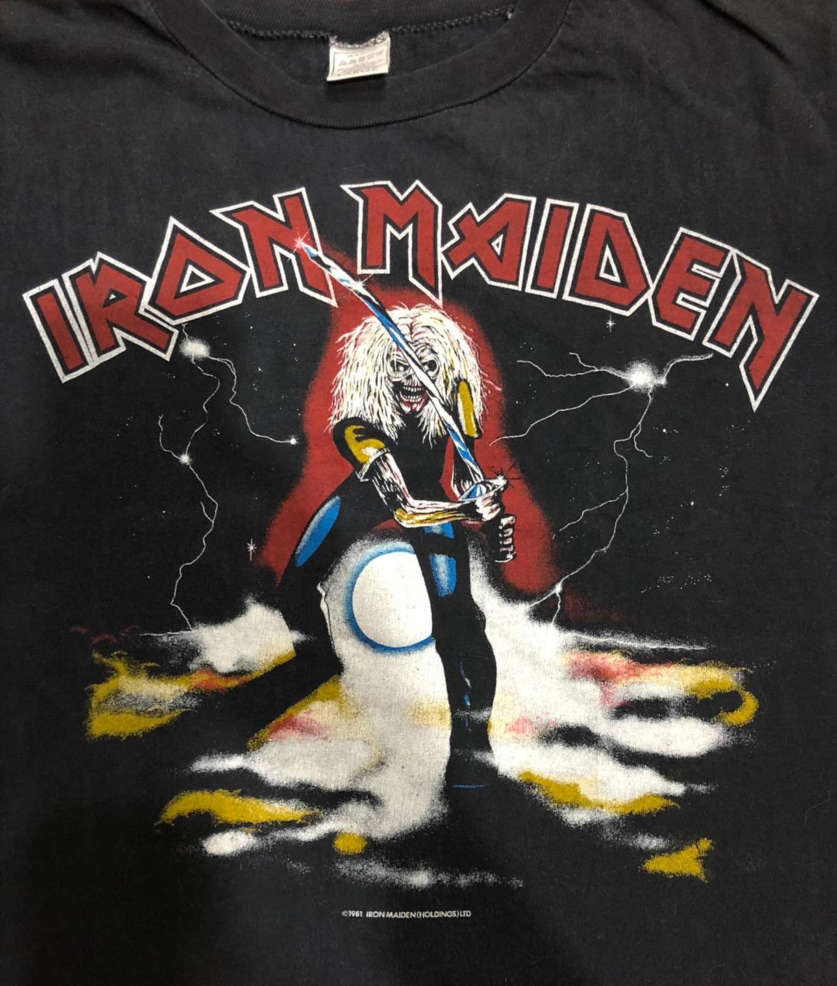 เสื้อวง Iron Maiden Maiden Japan ปี 1990 Size L ลิขสิทธิ์แท้ 100%
