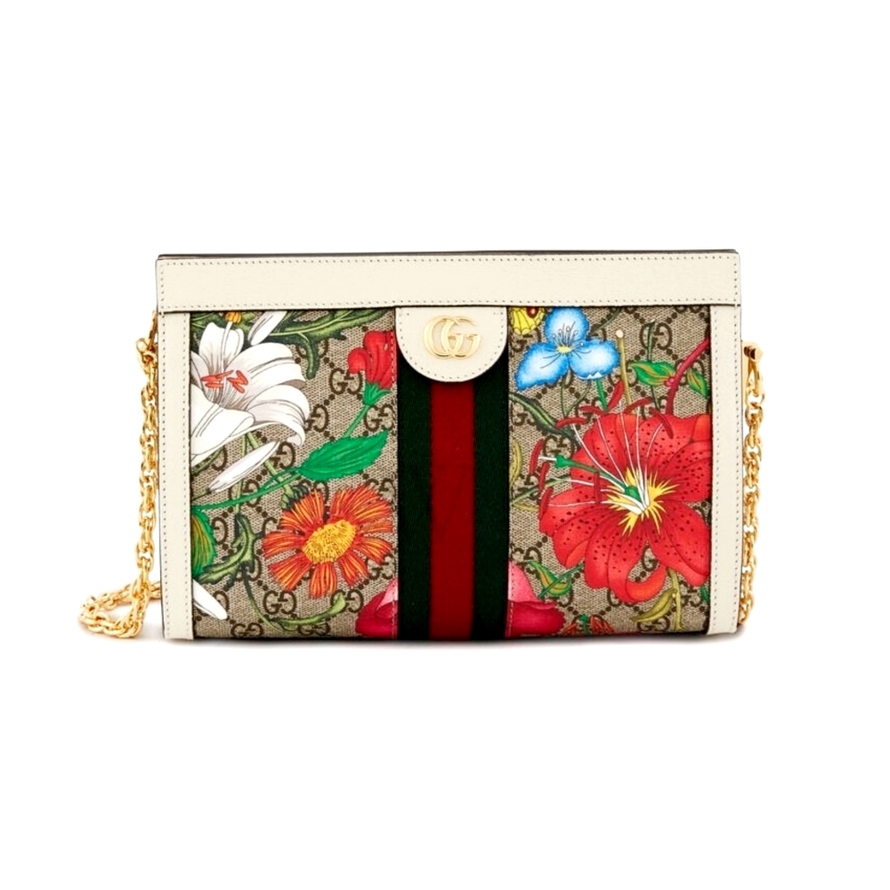GUCCI OPHIDIA GG FLORA SMALL SHOULDER BAG [503877HV8AC9759-RA]