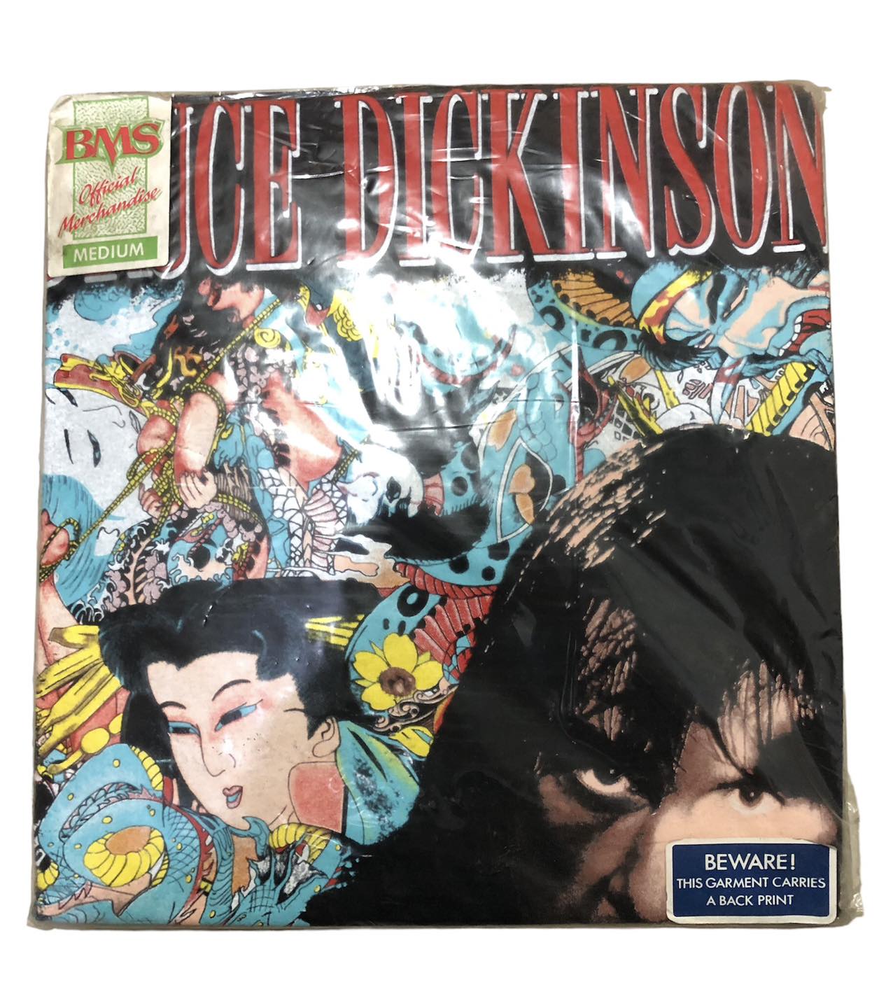 เสื้อวง Bruce Dickinson Tattooed Millionaire ปี 1990 หายาก ป้าย Supatee Size M สินค้าลิขสิทธิ์แท้ 100%