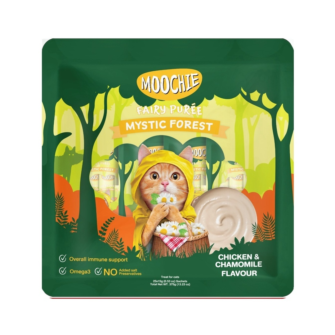 Moochie 07-MC00-5 แมวเลีย ไก่และคาโมมายด์ 15gx25