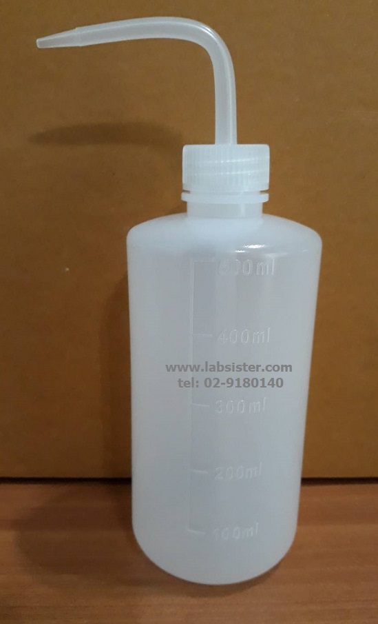 ขวดฉีดน้ำกลั่น 500 ml ปากแคบ สายฉีดยาว Wash Bottle