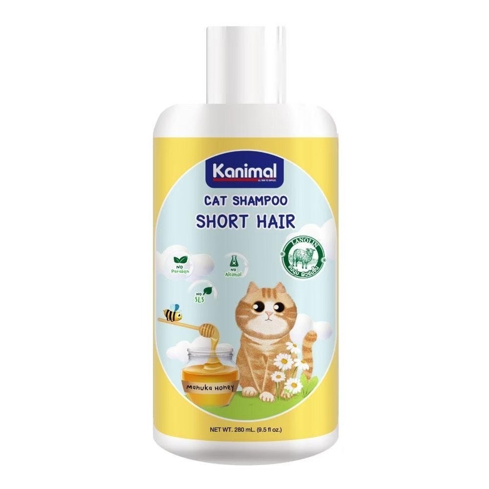 Kanimal 702-29725 แชมพูแมวขนสั้น 280 มล.