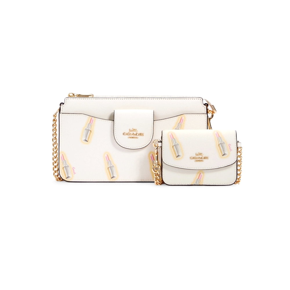 COACH C2916 POPPY CROSSBODY WITH LIPSTICK PRINT (IMCAH) [C2916IMCAH-RA]