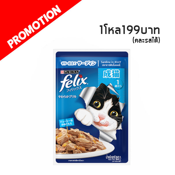 Felix (ปลาซาร์ดีนในเยลลี่) 85g.