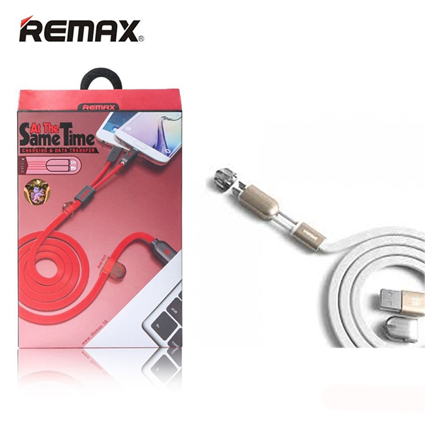 สายชาร์จ Remax Sametime 2 in 1
