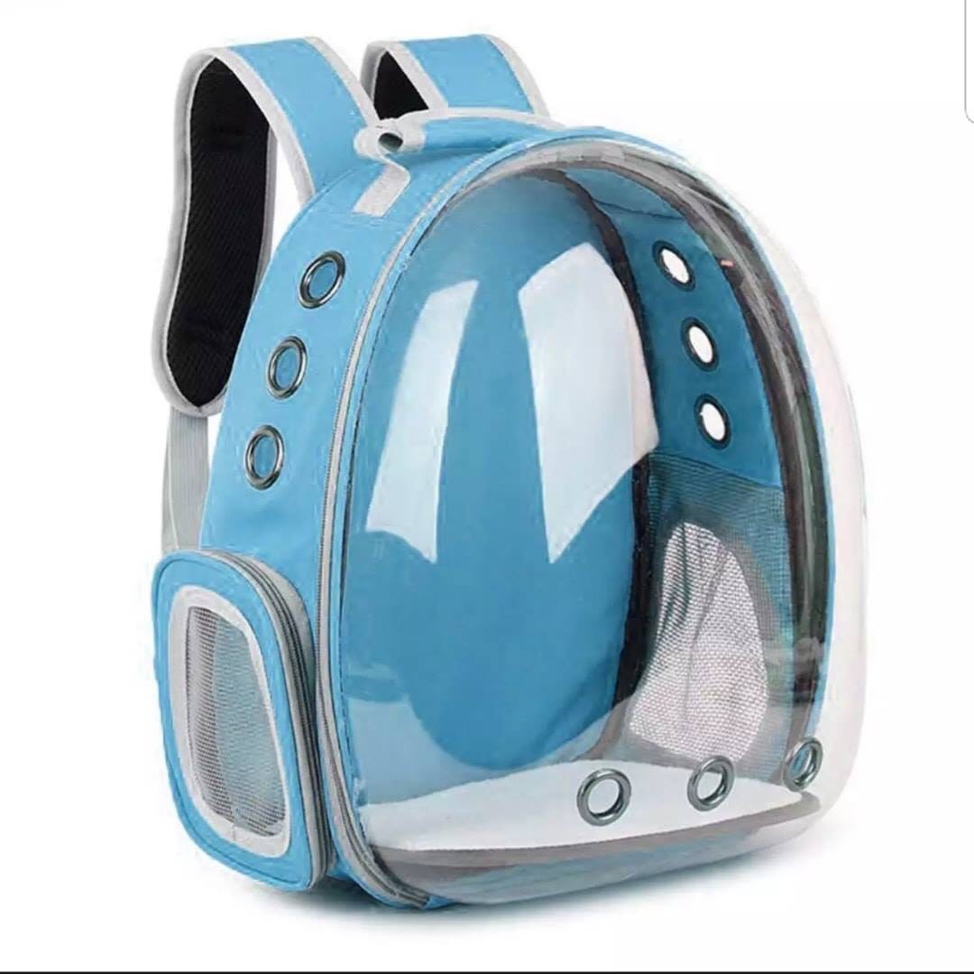 FB/OL กระเป๋าอวกาศด้านหน้าใส สีฟ้า