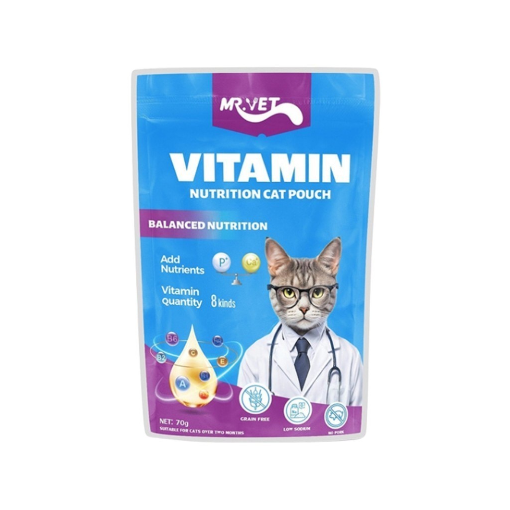 PR Mr.Vet Vitamin Balanced Nutrition 70 กรัม (ม่วง)