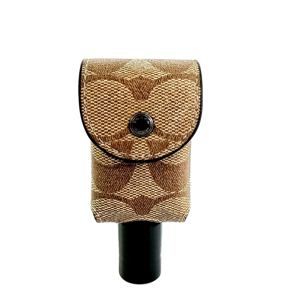 พวงกุญแจ COACH C5593 HAND SANITIZER HOLDER IN SIGNATURE CANVAS (QBKHA) [C5593QBKHA-MA]