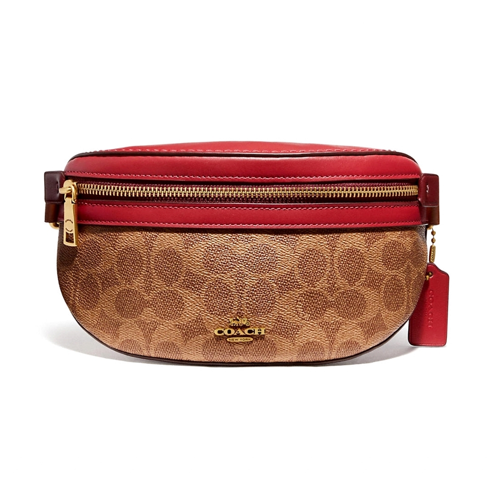 COACH 846 COACH BETHANY BELT BAG IN COLORBLOCK SIGNATURE CANVAS (B4QUP) [846B4QUP]