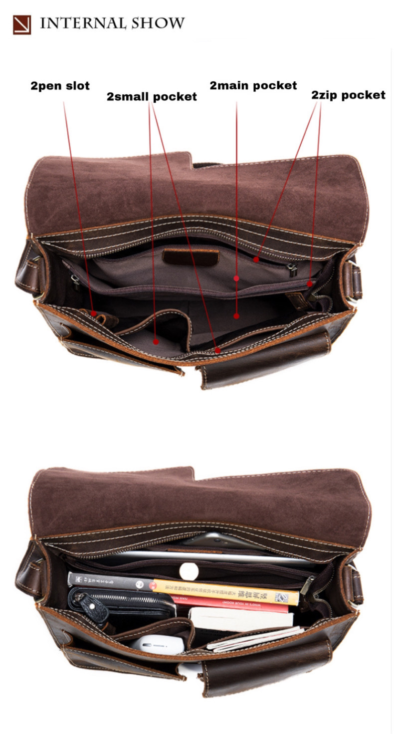 For You Leather [ราคาพิเศษ] LB70 กระเป๋าสะพายข้าง กระเป๋าผู้ชาย กระเป๋าหนังแท้ กระเป๋าทรงแมสเซนเจอร์ LB70