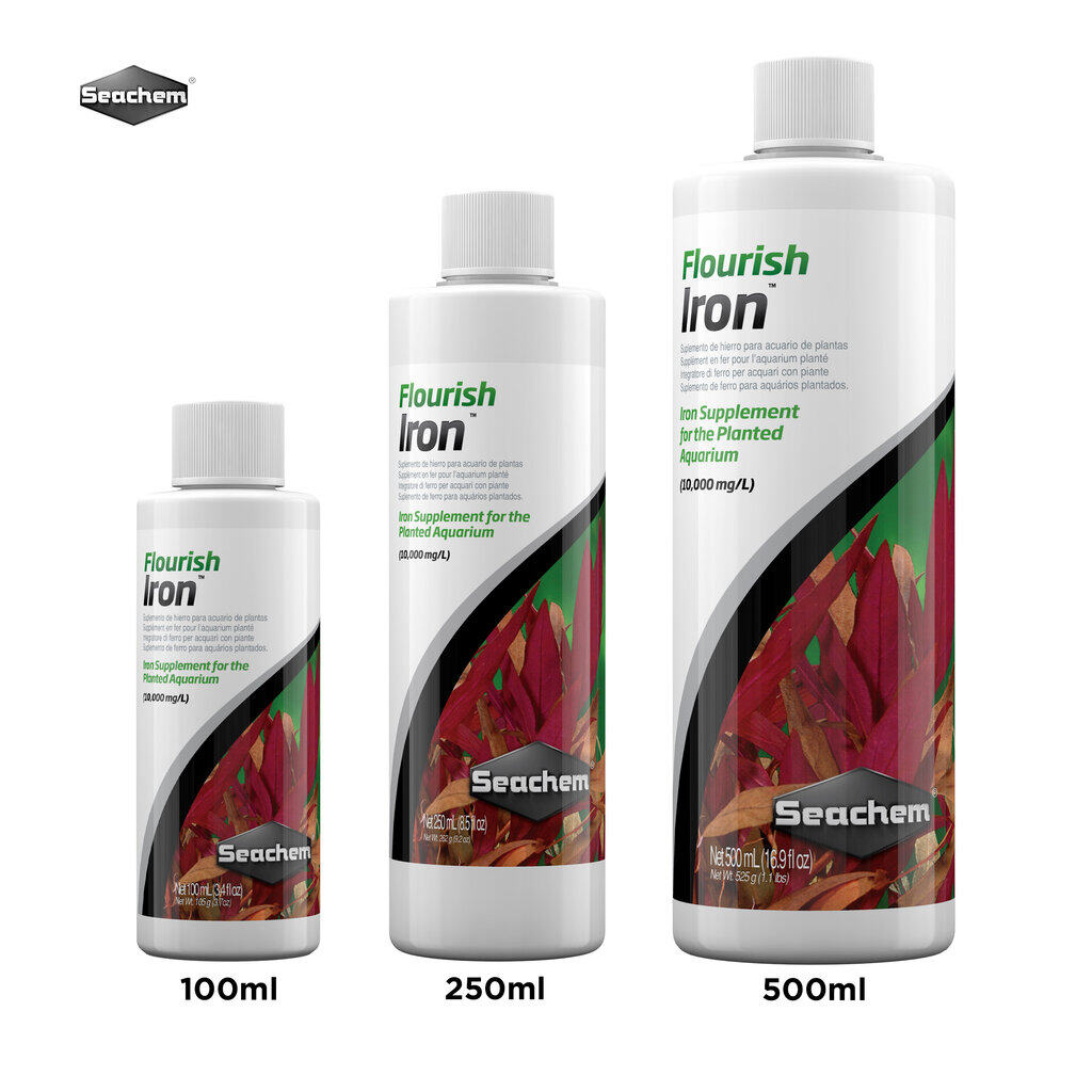 Seachem Flourish Iron ปุ๋ยธาตุเหล็กที่มีความเข้มข้นสูง 100ml , 250 ml ,500ml