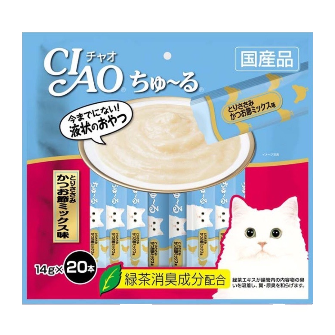 CIAO SC-193 แมวเลีย-เนื้อสันในไก่และปลาโอสไลซ์
