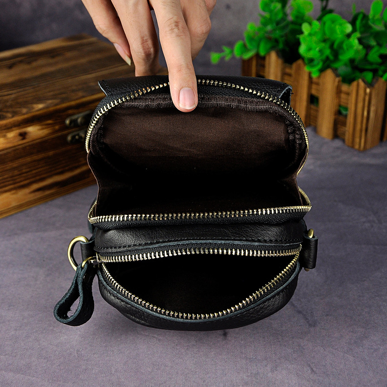 For You Leather LB36 กระเป๋าคาดเข็มขัด กระเป๋าสะพายข้าง ใบเล็ก กระเป๋าผู้ชาย กระเป๋าหนังแท้ LB36