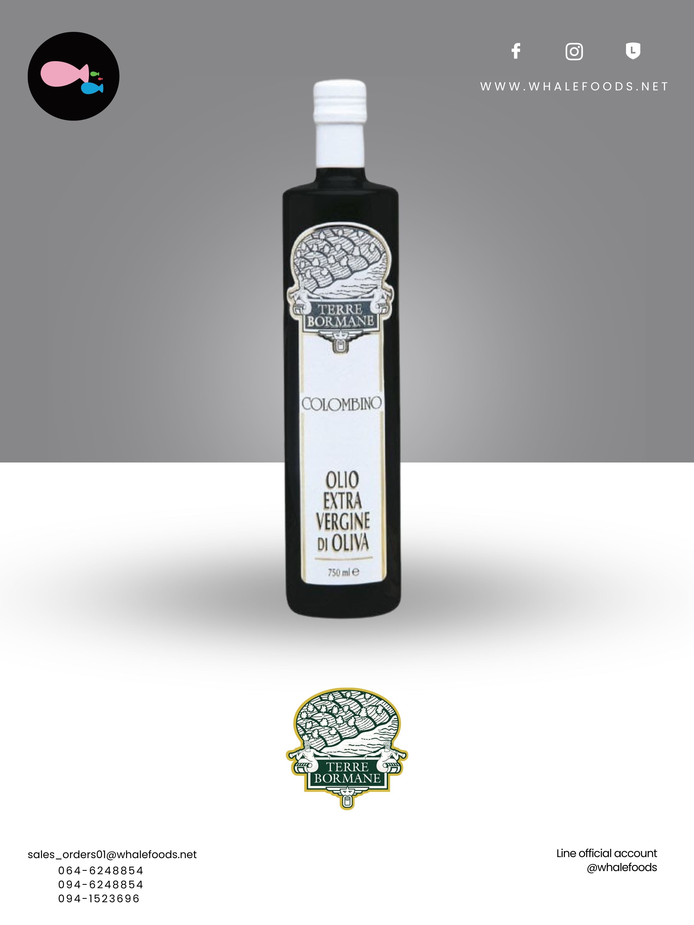 Extra Virgin Olive Oil COLOMBINO EVO 100% ITALIAN