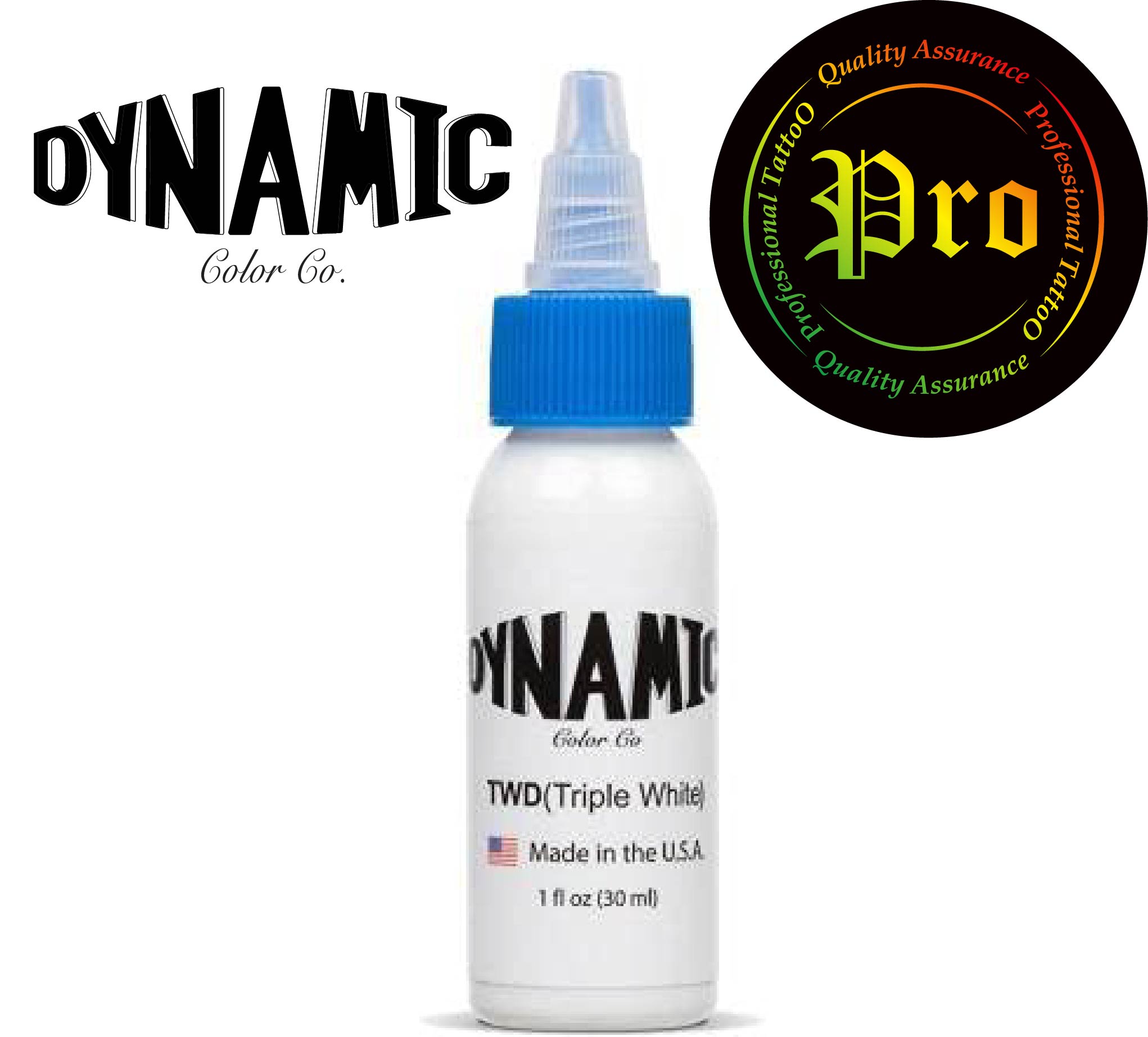 DYNAMIC DYNAMIC Color INK 8oz , 1oz หมึกสักไดนามิค ขนาด 8 ออนซ์ และ ขนาด 1 ออนซ์ TRIPLE BLACK ,Black , White 8oz , 1oz
